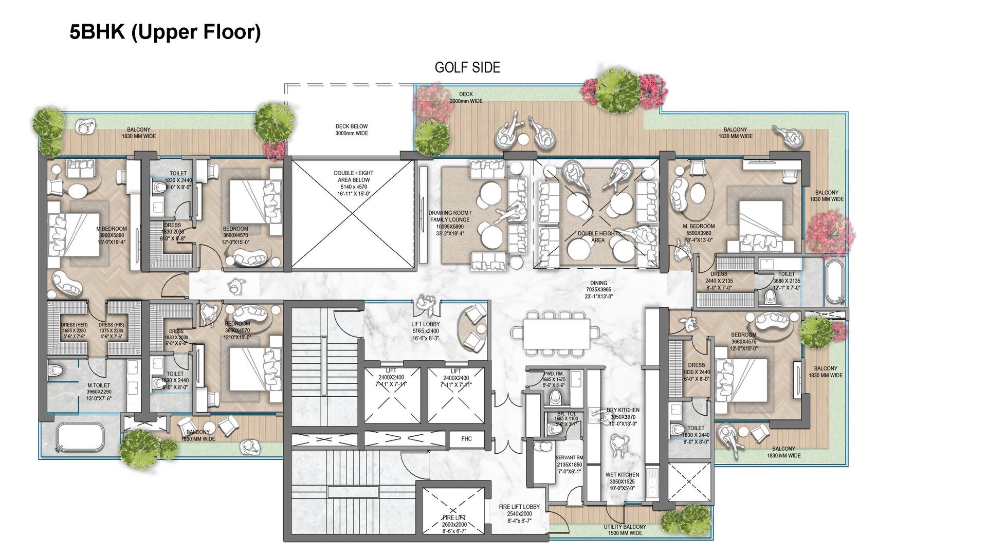 4 BHK Floor Plan